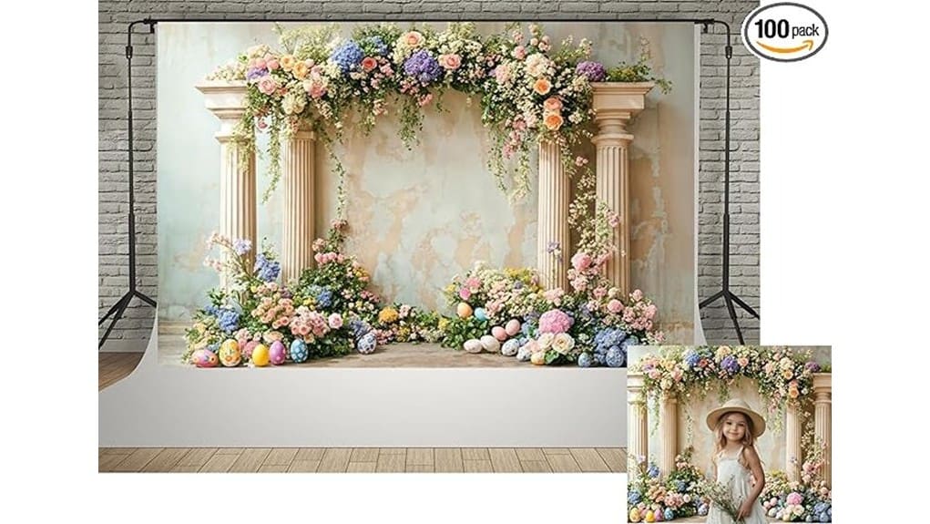 colorful 10x6 5ft easter backdrop