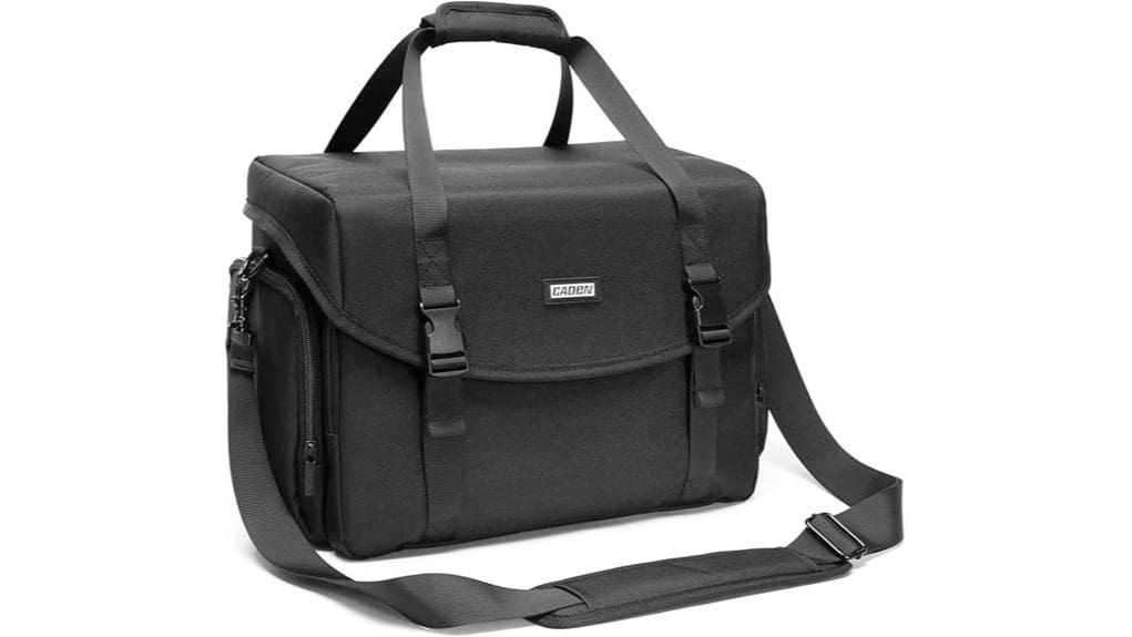 compact padded messenger camera bag