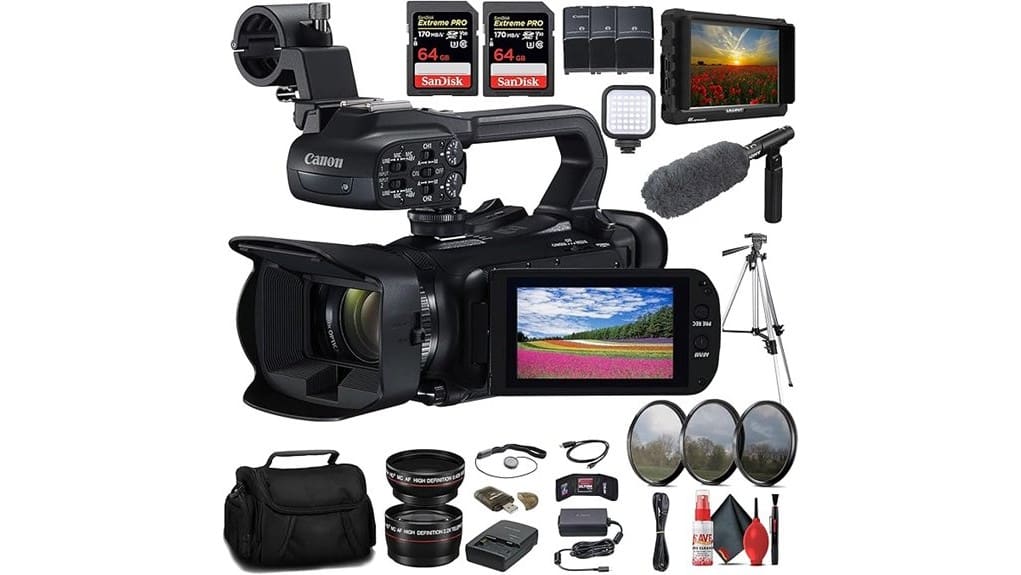 compact professional 4k camcorder bundle