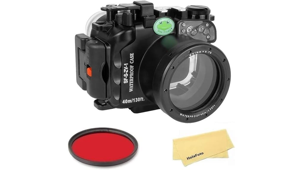 compact underwater camera protection
