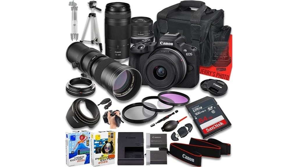 compact versatile mirrorless camera bundle
