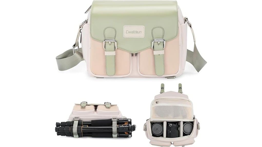 light green messenger bag