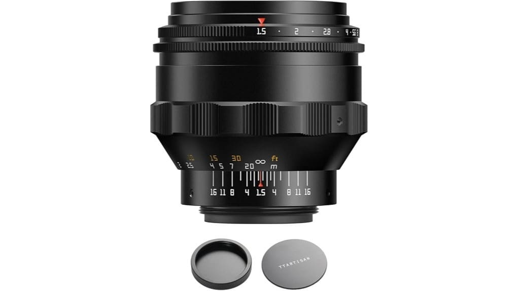 manual fast 75mm portraiture lens