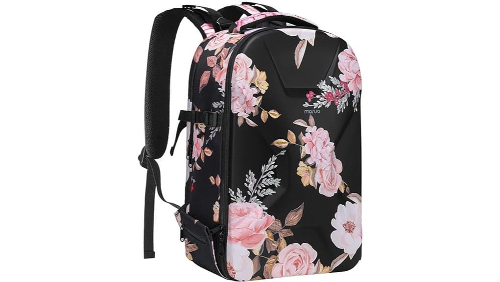 mosiso peony waterproof hardshell backpack
