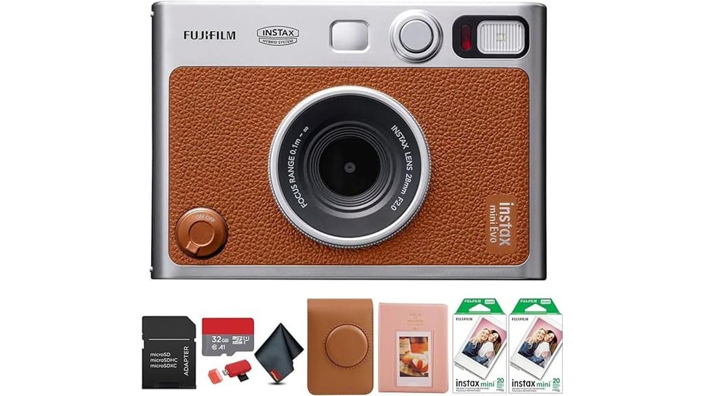 retro modern instant camera hybrid
