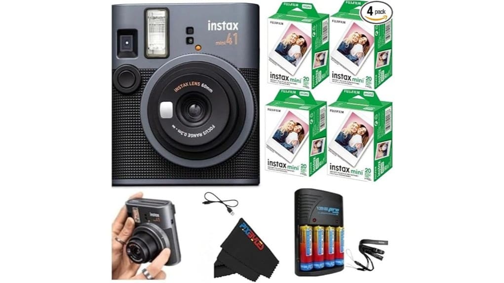 simple instant camera with flash