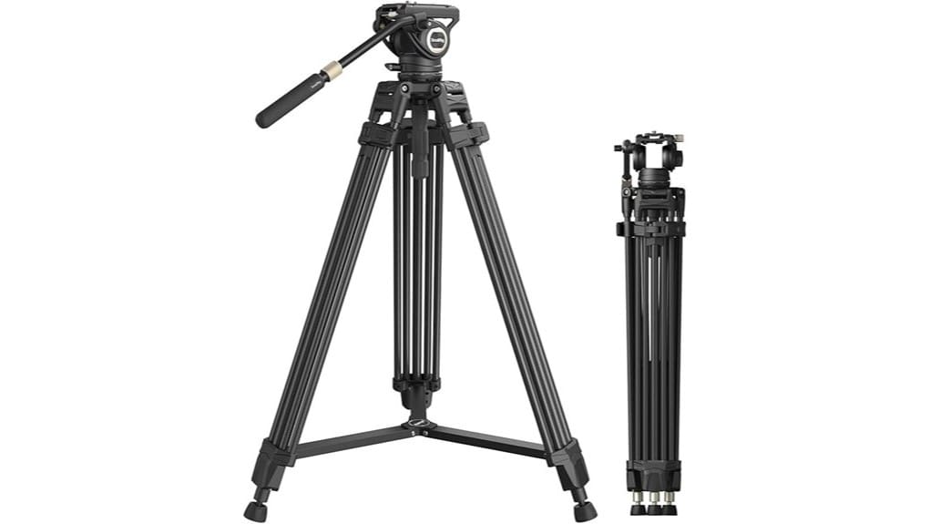 sturdy compact tripod build