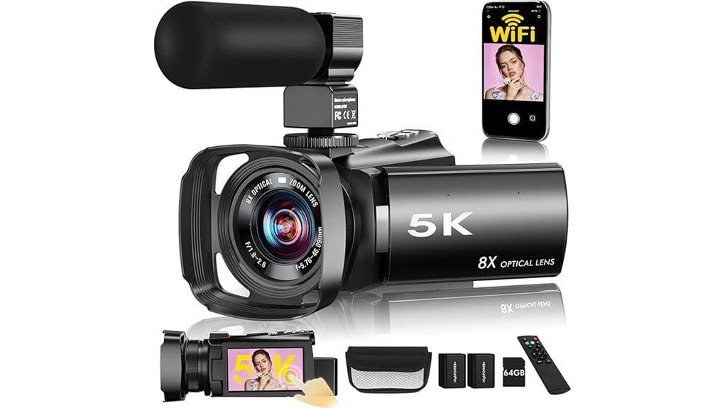 5k 64mp wifi camcorder review