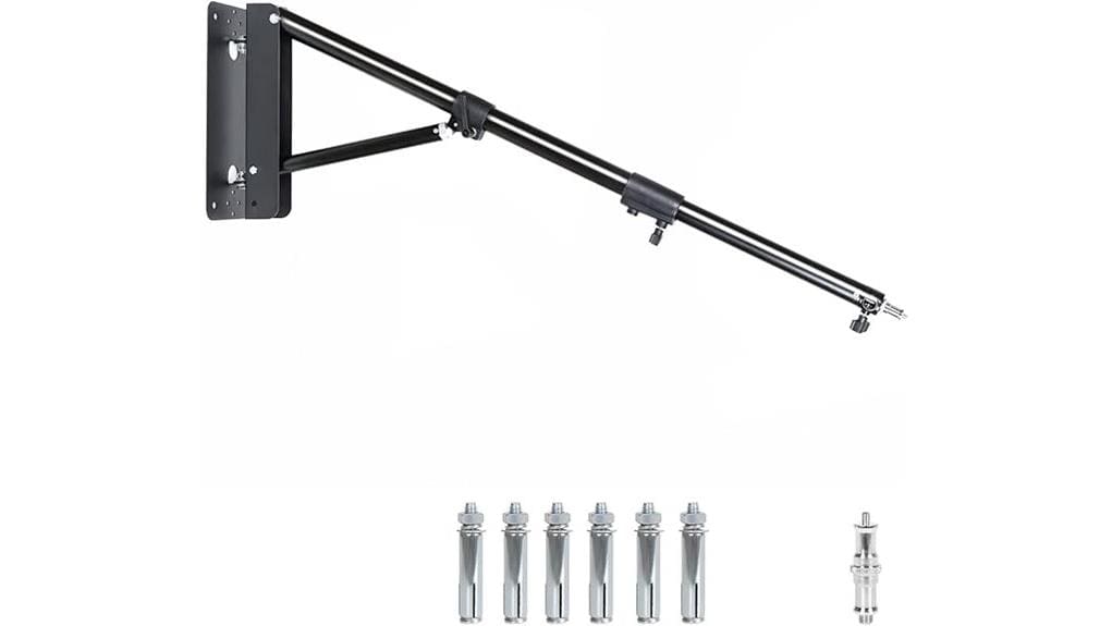 adjustable triangle boom wall mount