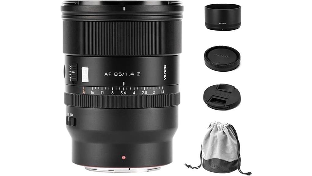 bright sharp affordable portrait lens