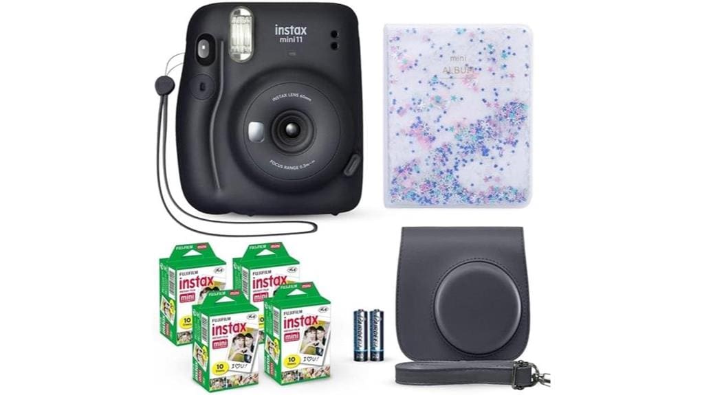 compact instant camera with selfie