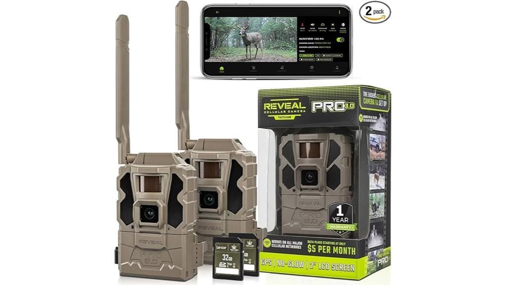 dual high resolution trail cameras