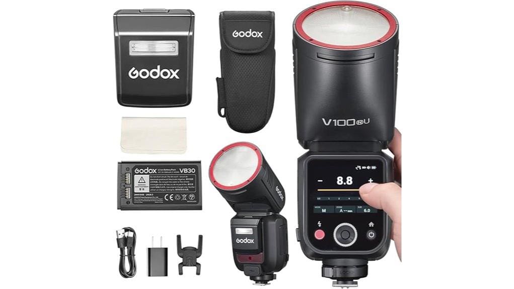 godox v100 n nikon speedlite