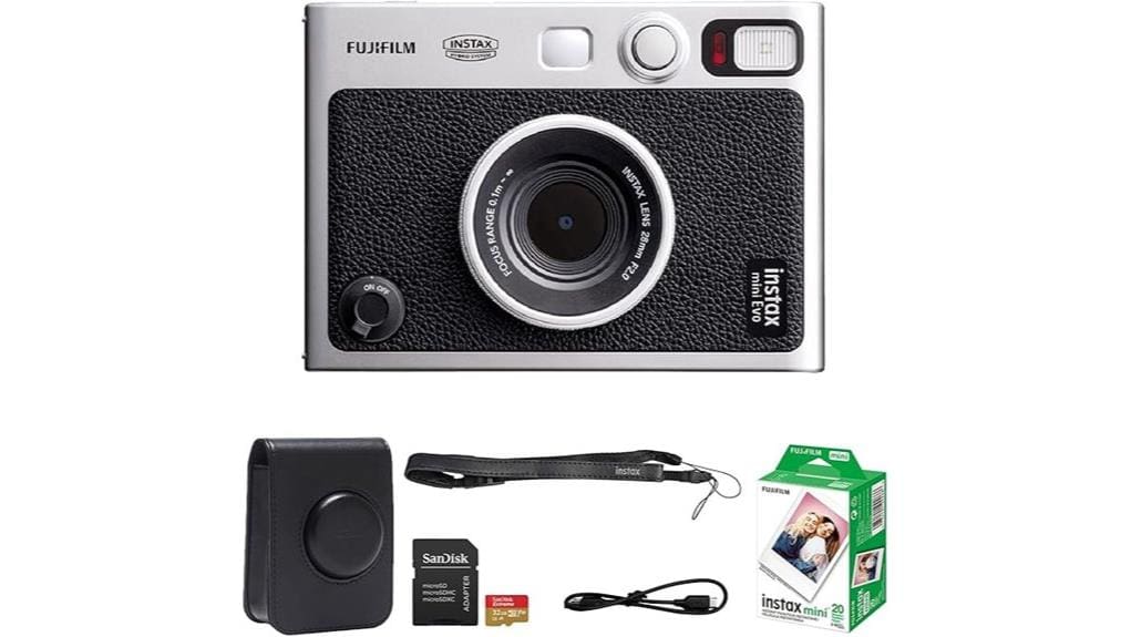 hybrid instant camera with filters