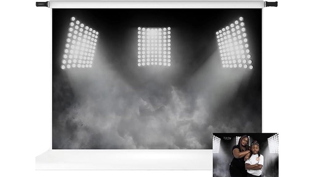 large stadium photography backdrop