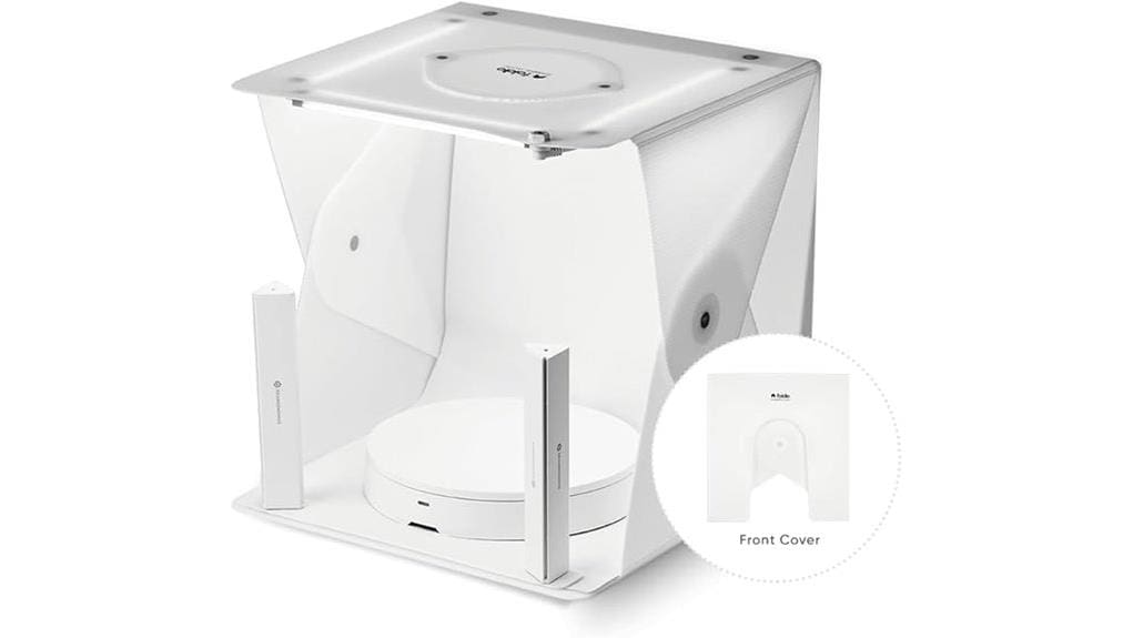 portable tabletop rotating photo studio