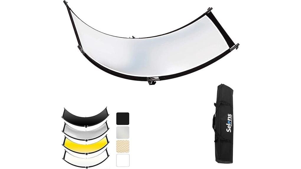selens curved clamshell reflector